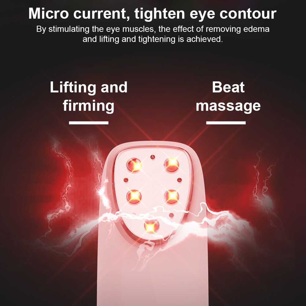 Rf & Ems Mesotherapie Elektroporatie Gezicht Schoonheid Pen Radio Frequentie Led Photon Huidverjonging Removee Rimpel Eye Massager