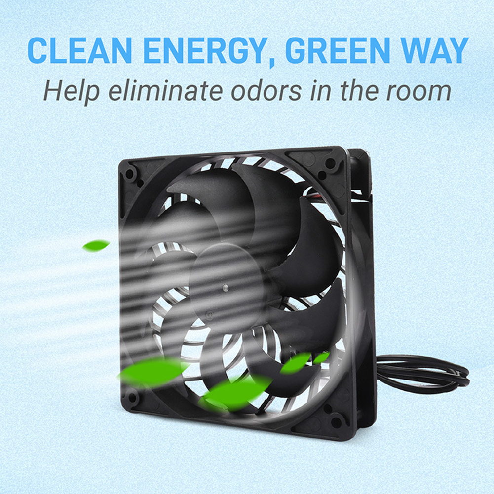Solar Panel solar charger Fan Waterproof Outdoor Chicken House Plant Pet Ventilation Exhaust Ventilation Fan Silent High Speed