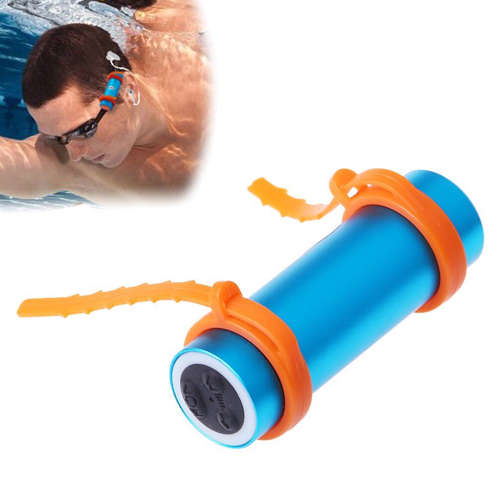 Nuovo nuoto immersione lettore MP3 impermeabile livello impermeabile IPX8 sport subacquei MP3 + FM Raido + bracciale