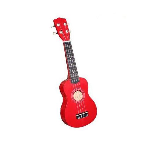21 Inch Ukulele Hawaii Guitar Mini Guitar Ukelele Sets Bag Capo Strap Picks Kit Music for Kids 14 color UK001A: Red with sets
