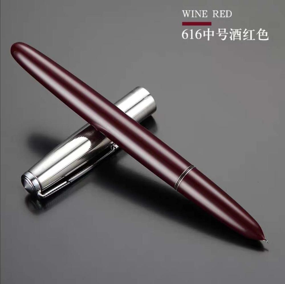 1Pc Hero 616 Big Size/Doctor Rode Vulpen Inkt Plastic Pen Fine Nib Business Kantoor Schoolbenodigdheden penn Schrijven