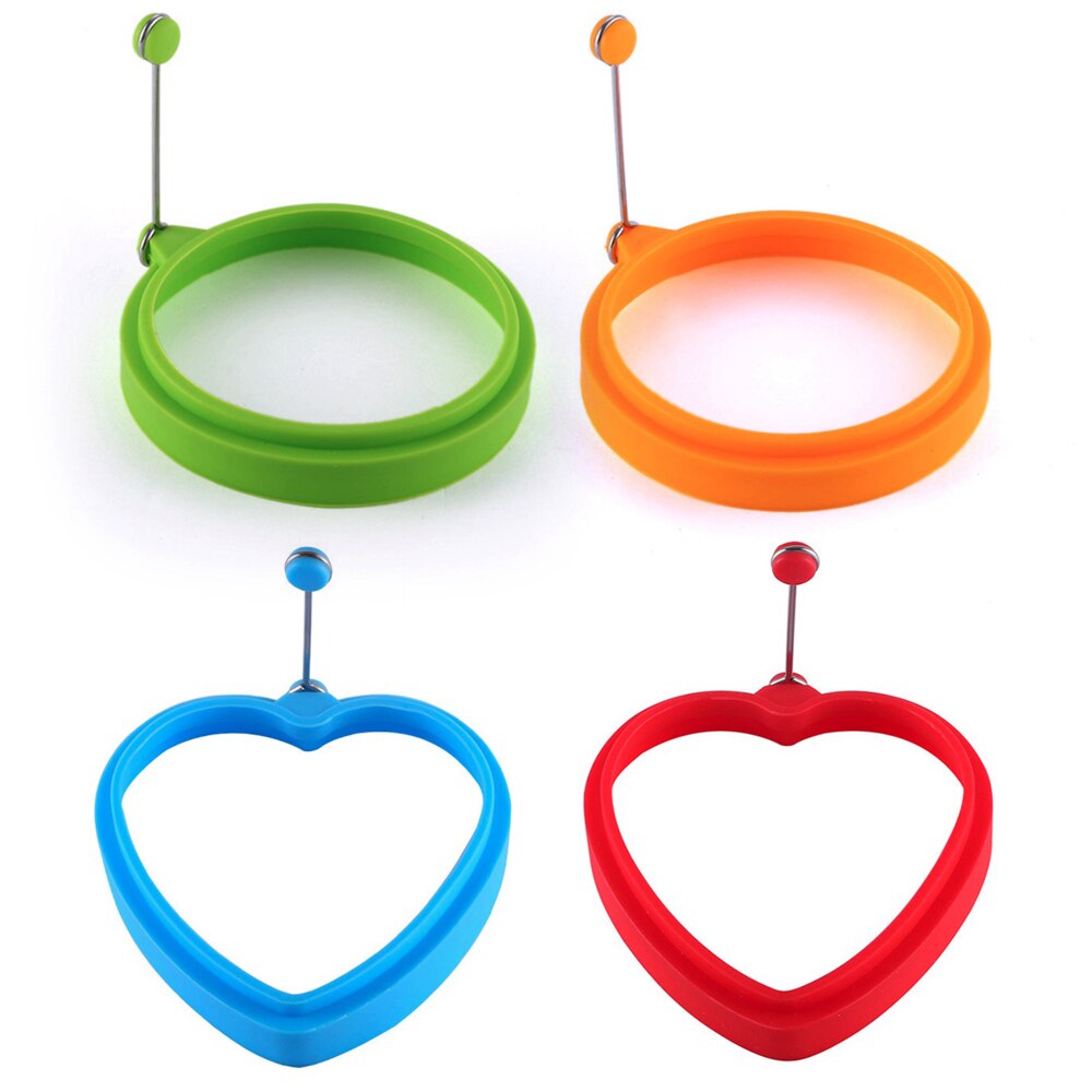 1 stuk siliconen eierring antiaanbak perfect gebakken eiervormen of pannenkoekringen siliconen ronde pannenkoek voor ontbijt