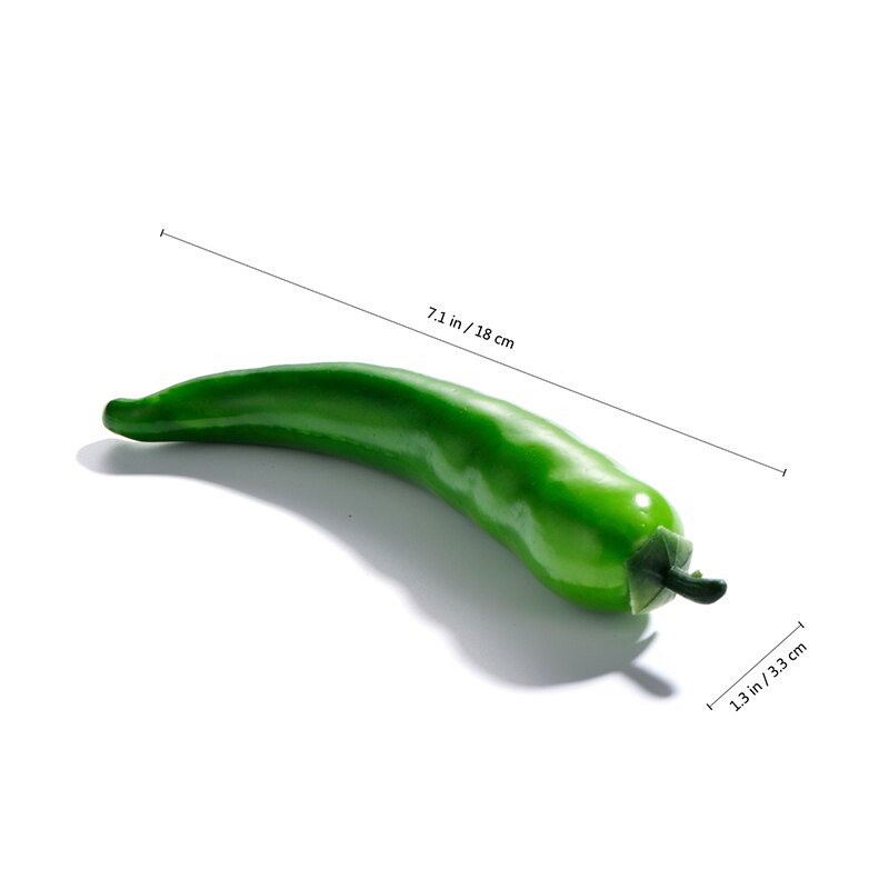 Simulation Vegetables Furniture Decoration Simulation Toys Pepper Cabbage Eggplant Bitter Melon Realistic Furniture Decoration: Green Pepper