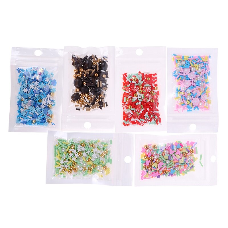 Neue 10g Gefälschte Streusel für Schleim zubehör Tonne Füllstoff DIY Flauschigen schleim Liefert schokolade Kuchen Nachtisch Schlamm Spielzeug