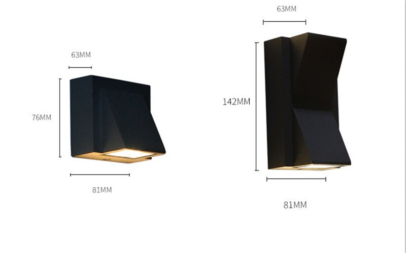 Nordic Led Wandlamp 5W 10W Waterdichte Outdoor Tuin Binnenplaats Gang Gangpad Balkon Verlichting Lamp