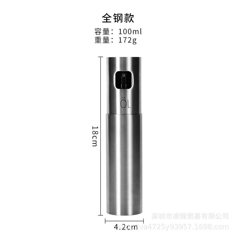 Spray Fles, Keuken Olie, Spray Olie Pot Spuiten Olijfolie Spray Barbecue Spray Fles: stainless steel