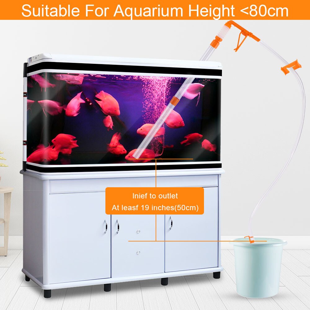 thumbnail image 2 of Lovinland] Aquarium Gravel Cleaner Fish Tank Water Changer Pump Water 2 of 10