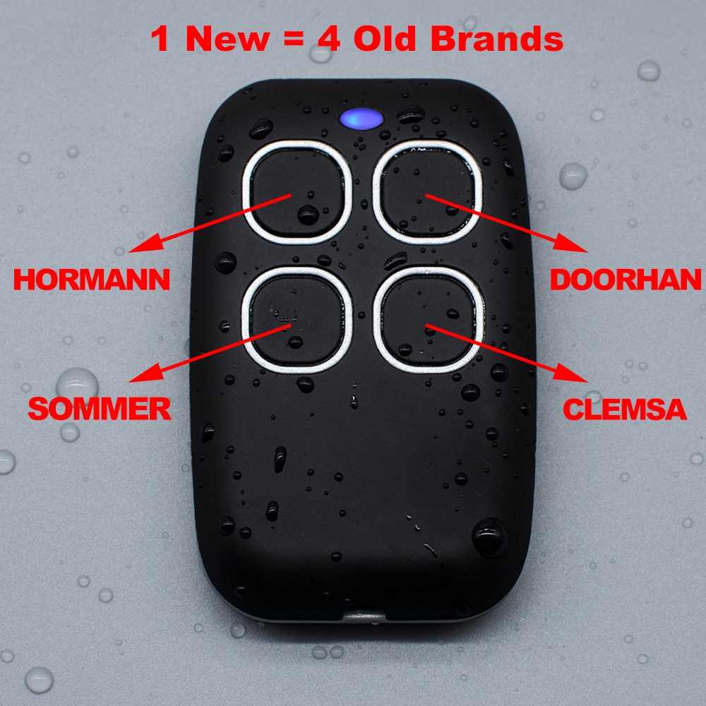 4 Buttons 315/418/433/868MHZ Copy Clone Remote Control Radio Frequency Wireless Transmitter IPX5 Fixed and Rolling Code Keychain