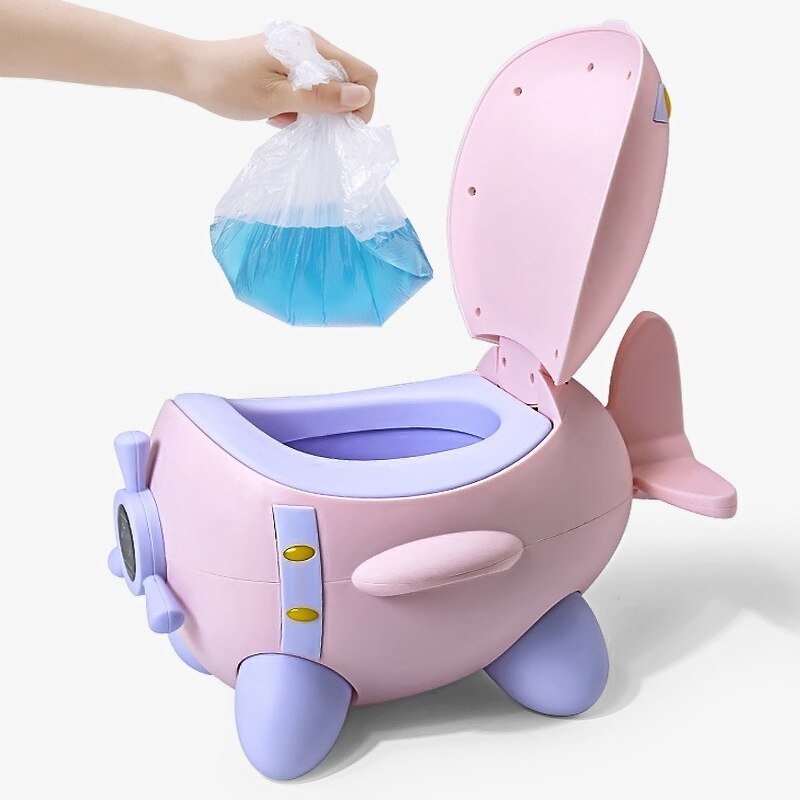Baby potte børn toilet træningssæde børn fly rumskib bærbar rejse potte stol urinal til småbørn