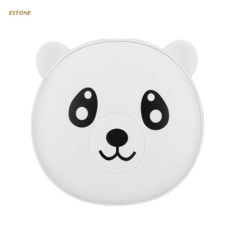 Chauffe-mains électrique réutilisable, petit ours Panda mignon, 2 en 1, batterie externe, Rechargeable, pour l&#39;hiver: WHITE