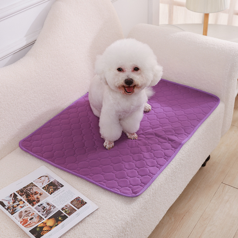 Manta absorbente reutilizable para perros, almohadilla lavable para entrenamiento de cachorros, cama para mascotas, alfombrilla para orina, funda para asiento de coche, suministros para mascotas: L / Verde