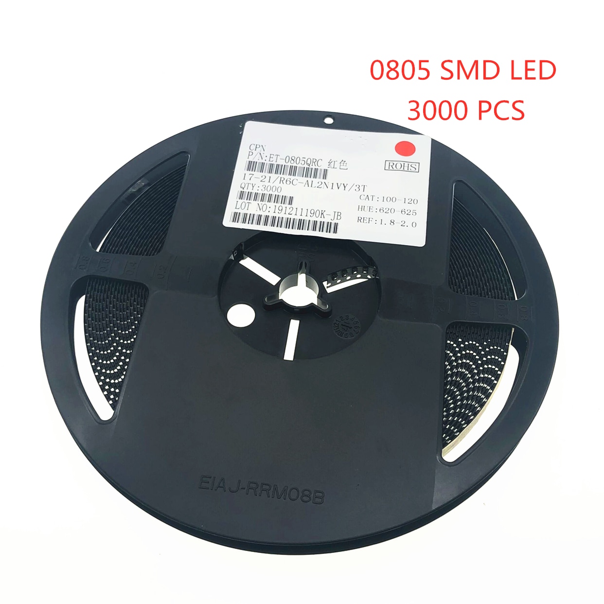 3000 stk i spole 0805 smd led dioder ultra skarp lys rød gul blå hvid grøn fuld spole