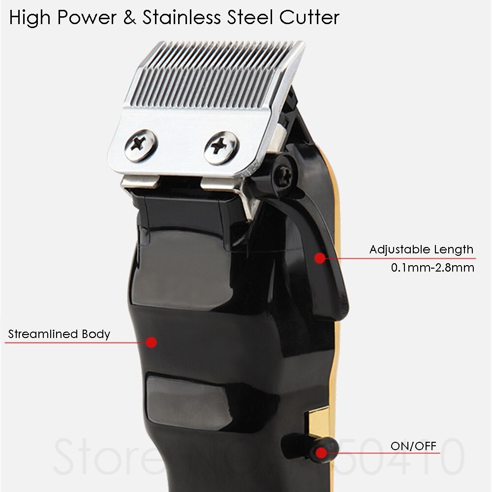 HairClipper Rechargeable Hair Trimmer Men Beard Razor Electric Mower Hair Cutting Machine Haircut Length Adjustable