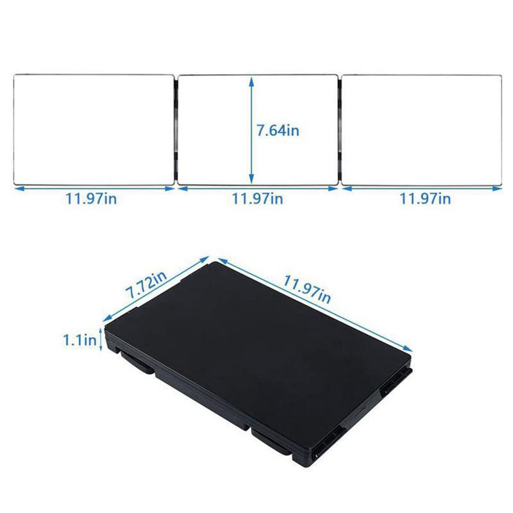 Verstelbare 3 Way Mirror Trifold Spiegel Zelf Kappers Spiegel Drievoudige Spiegel Haar Knippen En Styling Diy Kapsel tool