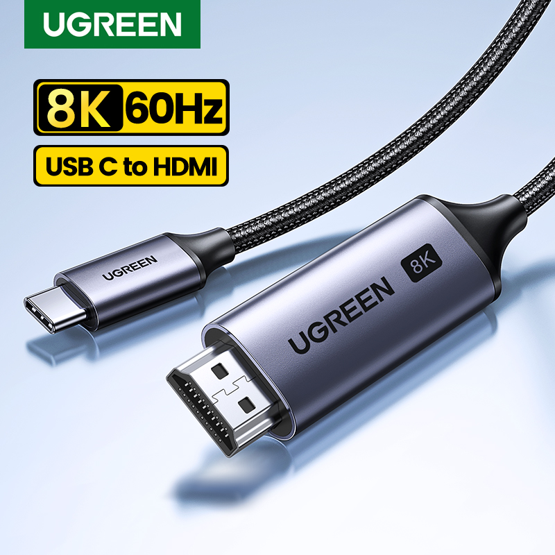 UGREEN kabel USB C do 8K HDMI kompatybilny 8K/60Hz 4K/120Hz dla MacBook Pro iMac iPad Pro dla Samsung Galaxy USB typu C do HD 2.1