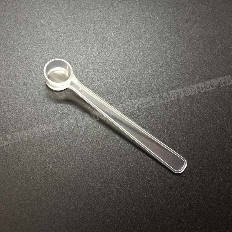 100 Stks/partij 0.5G Plastic Scoop 0.5 Gram Pp Maatlepel 1 Ml Maatregel Tool-70X16X10.5mm Wit: Transparant