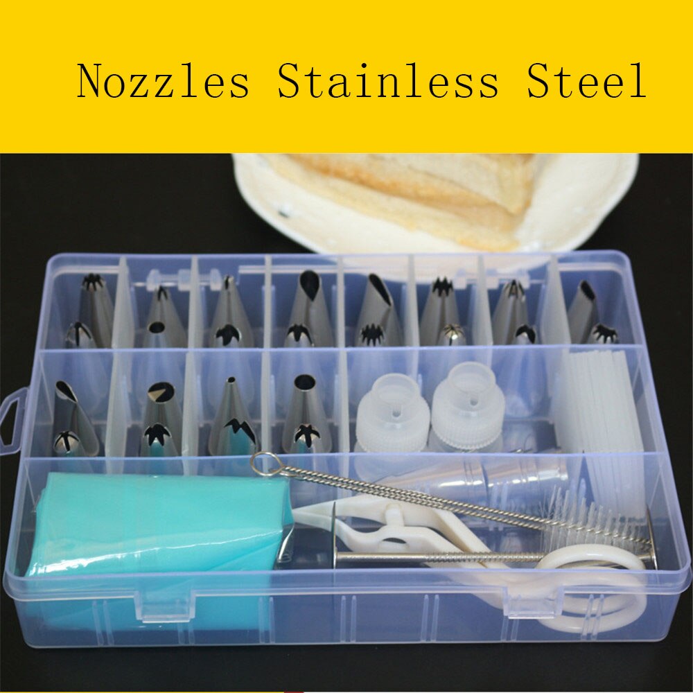 41 PCS/Set Metal Icing Pastry Piping Nozzles Tips Set Fondant Cake Decorating Tools Cake Decorating Tools: C2010