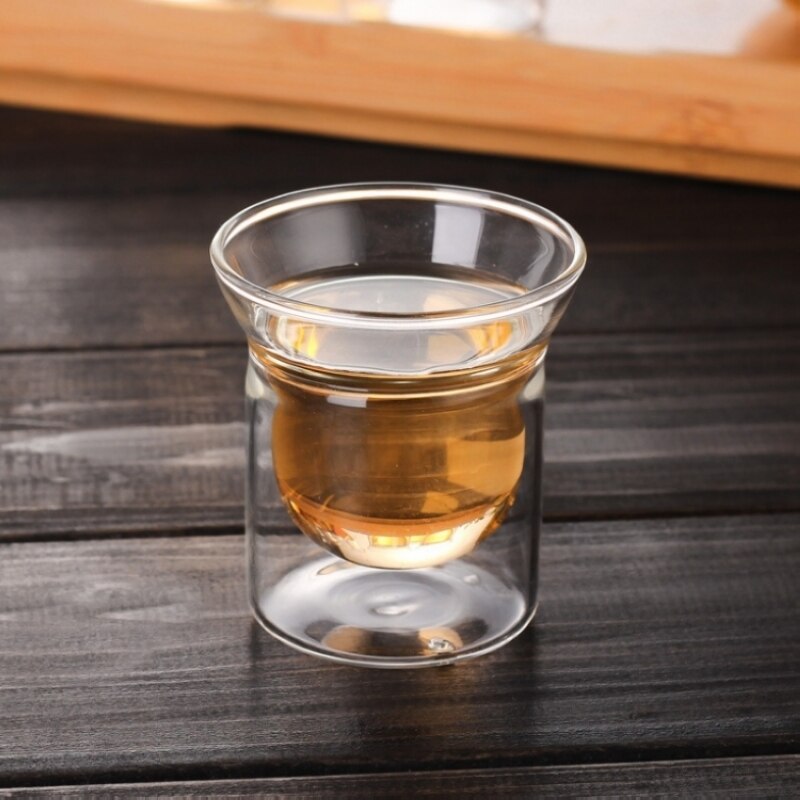 Kranium whiskyglas dobbeltbundet glaskop til vodka billige vinglas snapseglas ønskeglas teglas som