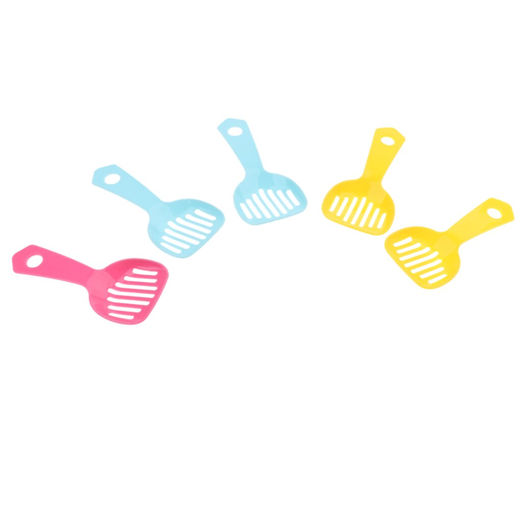 5x Hamster Pooper Scooper Litter Scoop Shovel, Non-Stick Cat Litter Sifter