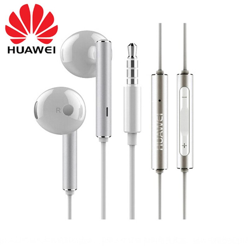 Fone de ouvido intra-auricular huawei am116, fone de ouvido com microfone e controle de volume para smartphone samsung, xiaomi, huawei