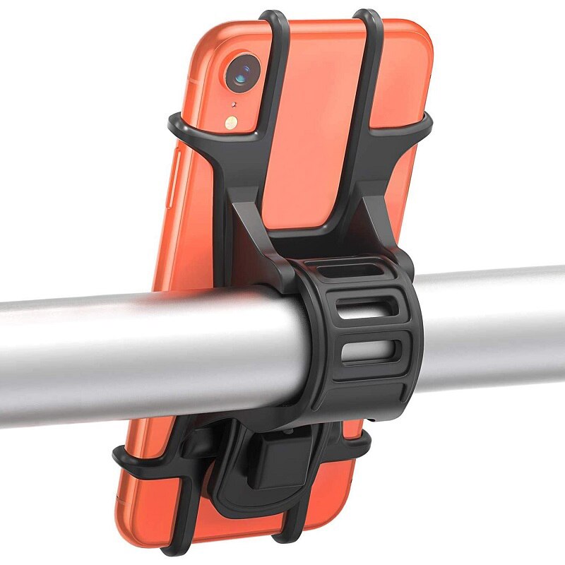 Uniwersalny silikonowy uchwyt rowerowy na telefon komórkowy Uchwyt motocyklowy na kierownicę Stojak na iPhone 12 11 Pro Max XS Xiaomi