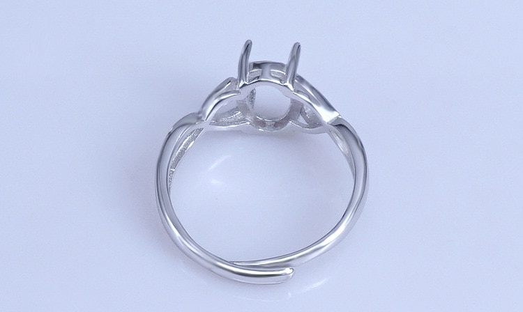 925 STERLING SILVER women girl Semi Mount Bases Blanks base blank Pad ring Setting Findings for Jewelry Making diy A2582