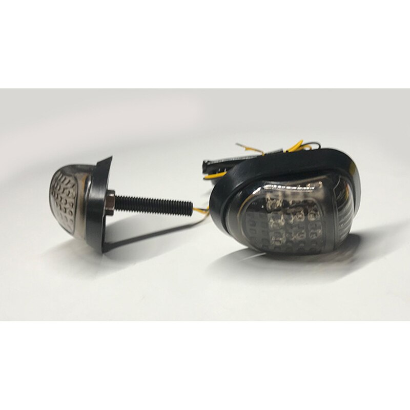 Luces LED intermitentes para motocicleta, indicadores de iluminación de 12V, intermitentes, luz amarilla intermitente, accesorios para moto
