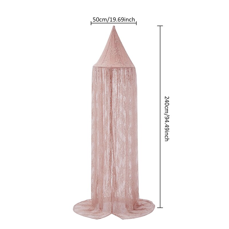 Moustiquaire en dentelle dôme pour enfants | Moustiquaire, style nordique, , pour enfants, abri princesse pour bébés, Valance, lit rond, auvent, décoration de tente