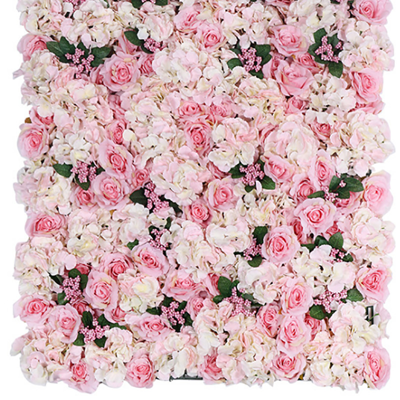 Hoge Dichtheid Bloem Muur 40X60 Cm Zijde Rose Kunstmatige Bloemen Romantische Voor Bruiloft Achtergrond Decoratie 13 Kleur: huaqian17