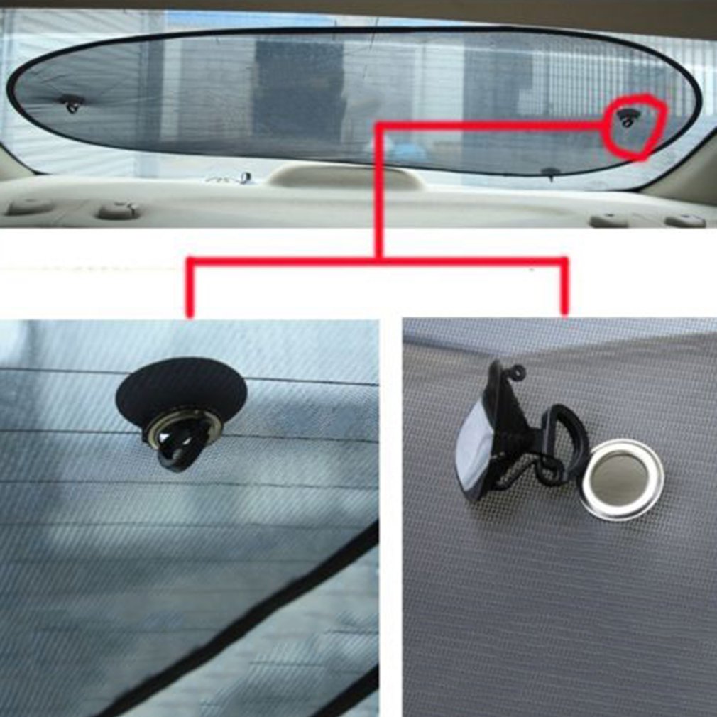 50x100cm Car Rear Back Window Sunscreen Sunshade Sun Shade Visor Cover Mesh Shield Protection Heat Insulation