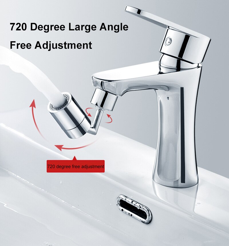 Brass Universal Splash Kitchen Aerato 720 Degree Swivel Sink Faucet Aerator 2Modes Water Saving Mixer Tap Aerator Diffuse Nozzle