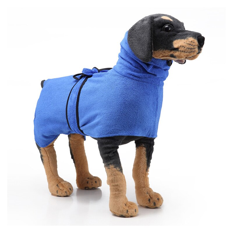 Hundehåndkle superabsorberende hundebadekåpe mikrofiberbadehåndklær hurtigtørkende kattebadehåndkle for liten middels stor hund