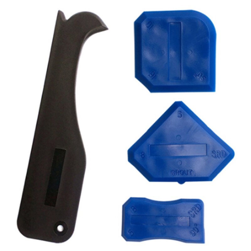 4PCs/ Set Caulking Tool Kit Caulk Finishing Joint Sealant Scraper Sealant Silicone Grout Remover