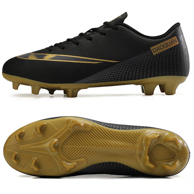 Kids Cleats Training Football Boots Turf Black Blue Men Soccer Shoes Low Ankle Sport Sneakers Size 33-47: SEE PICTURE