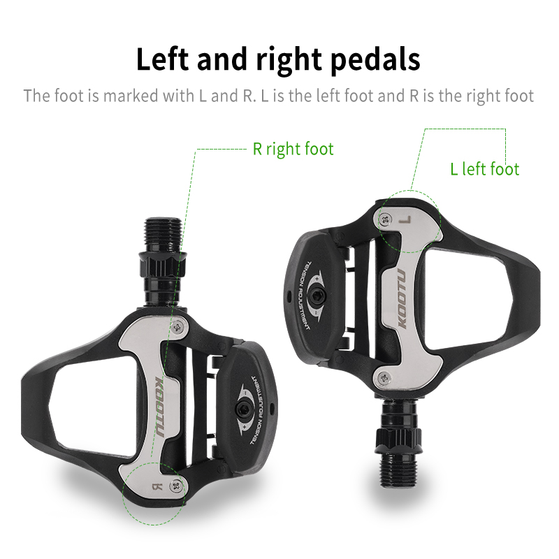 Pedales de bloqueo para bicicleta de carretera, pedales para zapatos de bloqueo, pedales autoblocantes sin clip para sistema Look Keo: Default Title