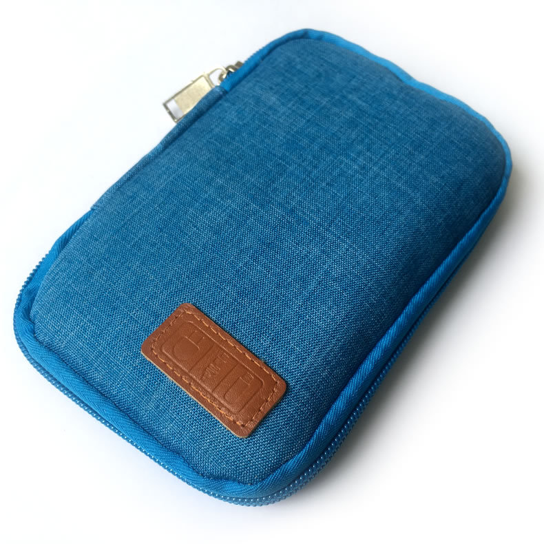 Travel Kit Small Bag Mobile Phone Case Digital Gadget Device USB Cable Data Cable Organizer Travel Inserted Bag Storage Bag: blue