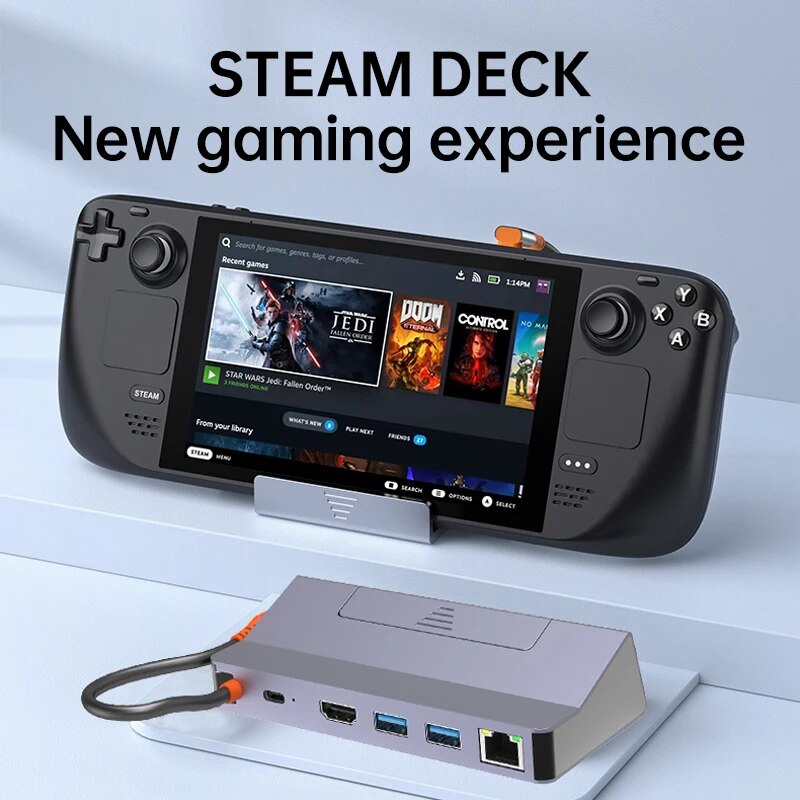 Stacja dokująca Typec Five in One Hub Hdmi4K obsługuje PD Odpowiednia do komputerowego przełącznika Steam z portem kabla sieciowego
