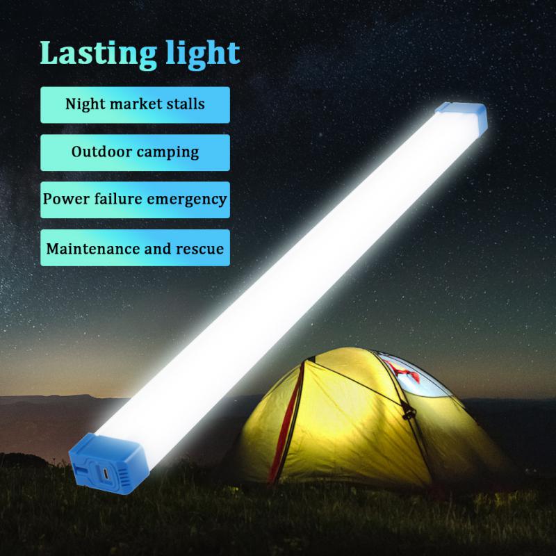 Usb Oplaadbare Led Lamp Draagbare Noodverlichting Led Buis Outdoor Lantaarns Magnetische Licht Zaklamp Camping Lamp 17Cm 32Cm