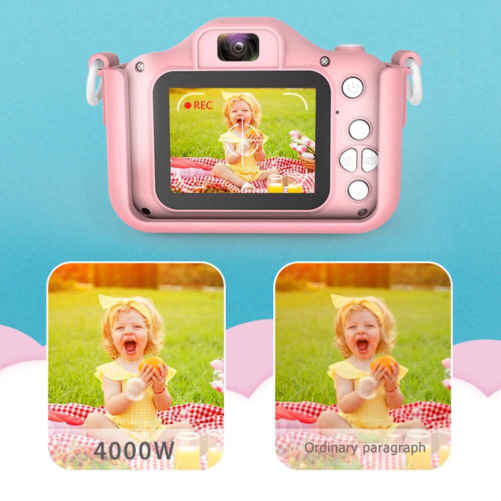 freundlicher Kamera Nette Spielzeug Pferd Mini Digital Kamera HD IPS Bildschirm Kameras Bildung Spielzeug für freundlicher Jungen Mädchen Geburtstag
