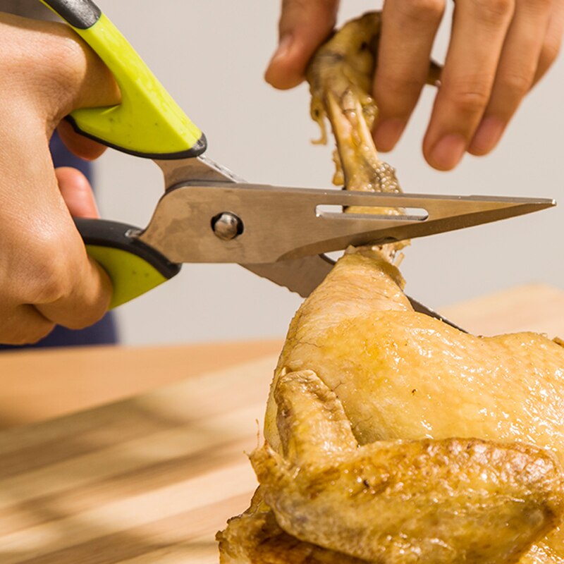 Multifunctionele Keuken Schaar Roestvrij Staal Schaar Multipurpose Scharen PLUS Knoflookpers Dunschiller Opener Schraper 7in1 Purpose