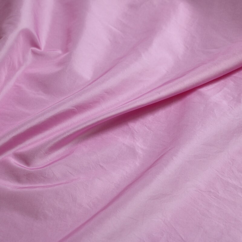 50cm*114cm rosa ren silke taft stoff silke taft kjole skjørt skjorte stoff