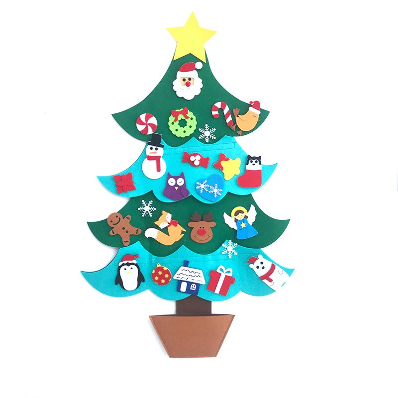 DIY Felt Christmas Tree Toddler Year Craft Toys Ki... Grandado