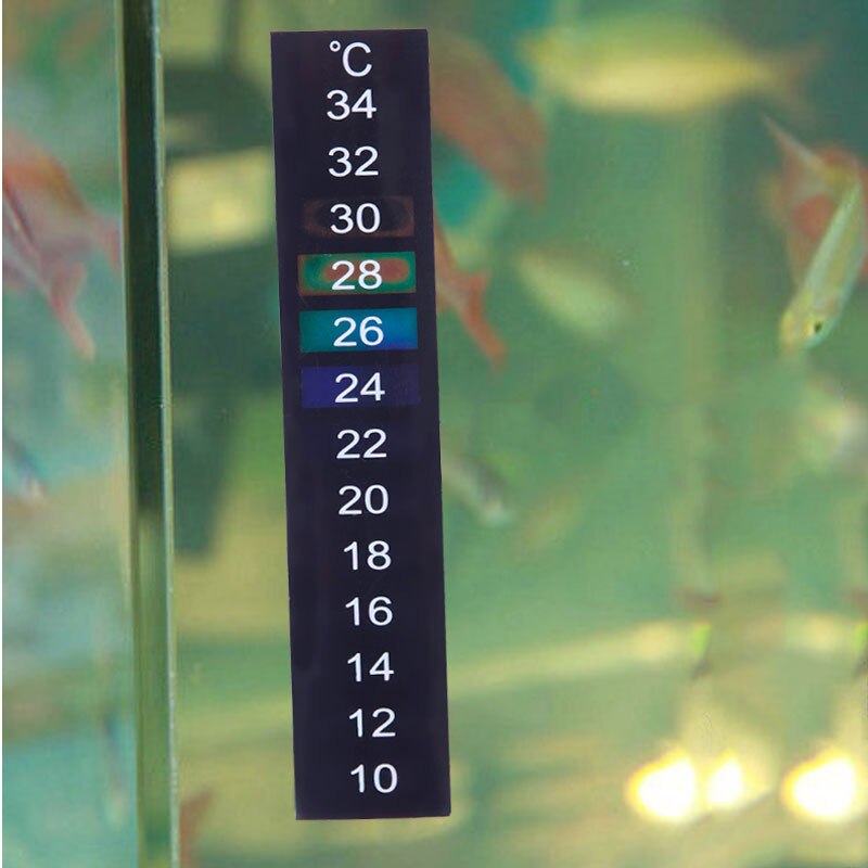 Dual Schaal Aquarium Fish Tank Thermometer Sticker Adhesive Sticky