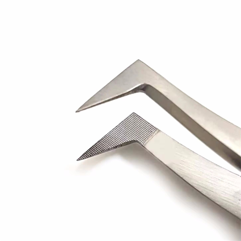 Pinzas para pestañas postizas con punta de fibra nanométrica para extensión de pestañas, Mega volumen, punta cerrada perfecta, aislamiento de bota, herramientas de maquillaje para artistas