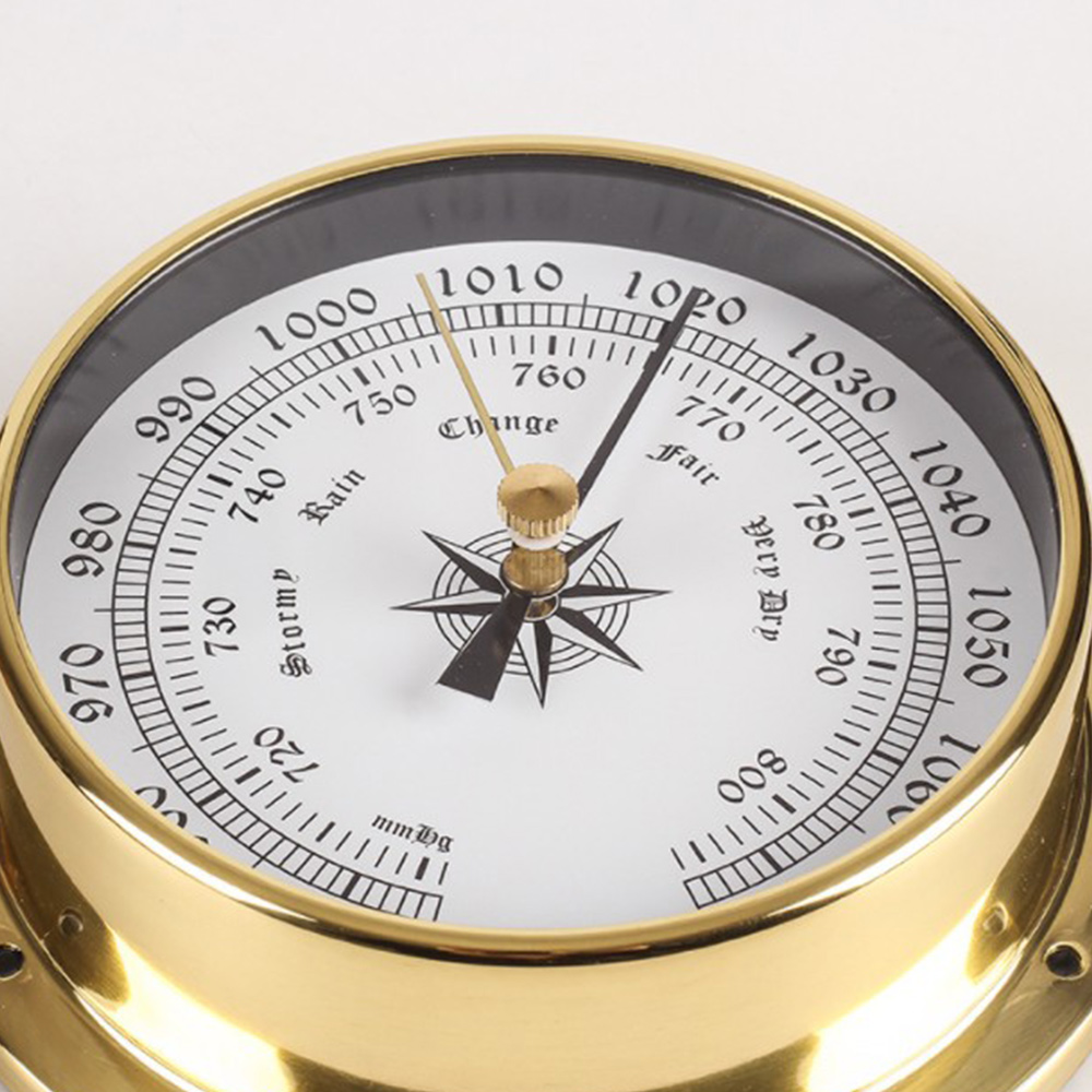 Nowy zegar, tester ścienny z miedzianą powłoką Marine do stacji pogodowej, wisząca łódź do za pomocą zegara, 115 mm