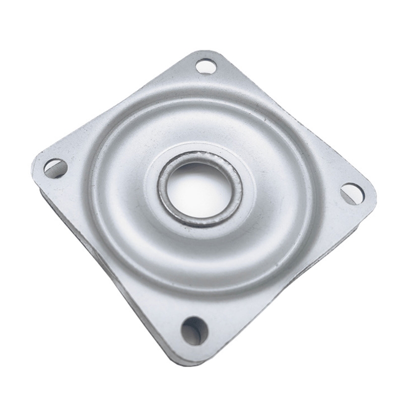 N0HB Rotating Bearing Plate Swivel Bearing for Turntable, Serving Trays Zinc Plated Steel Turntable Swivel Base Easily Turn