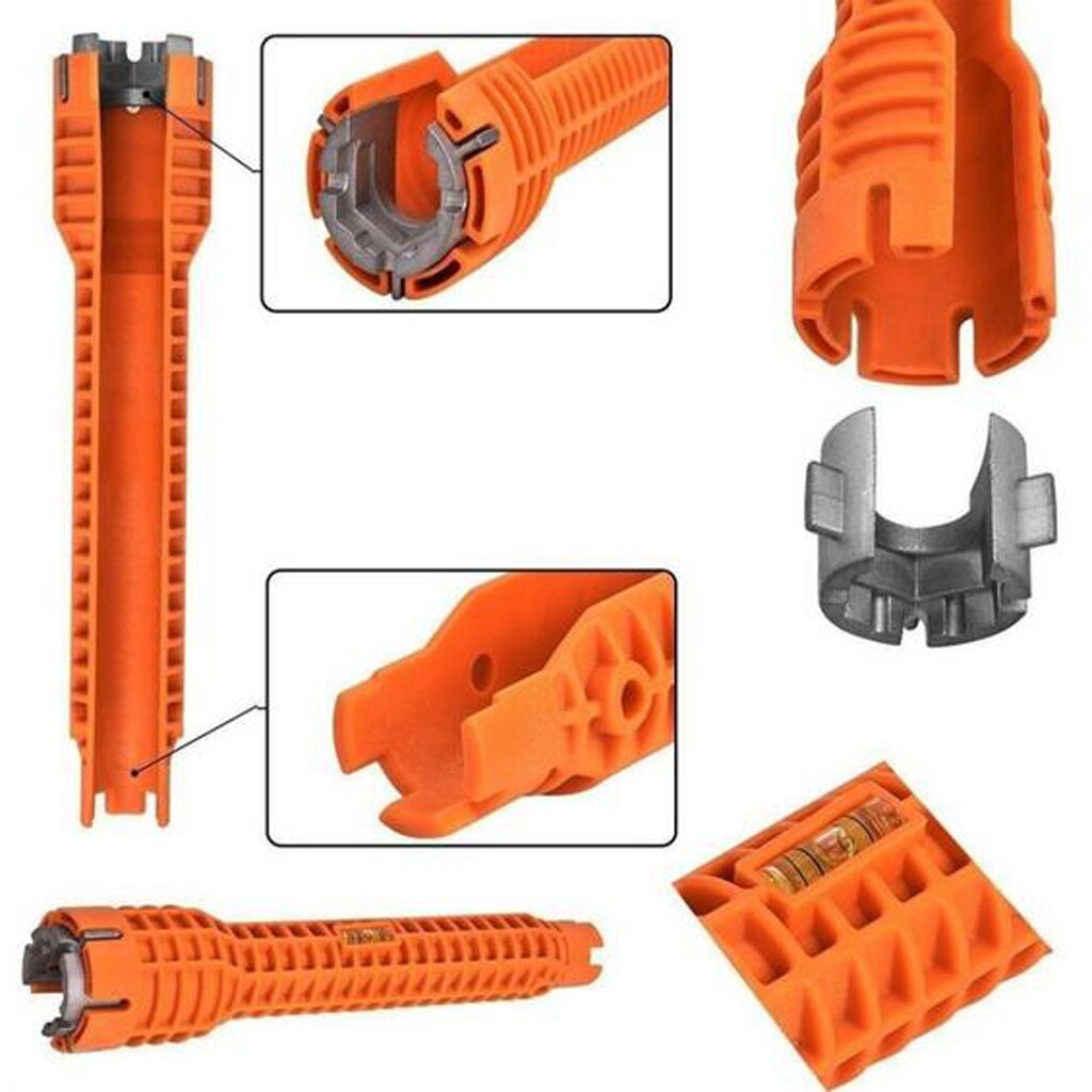 Waterpomptang Kraan &amp; Sink Installeren Tool Keuken Badkamer Multifunctionele Pijp Moersleutel Rood