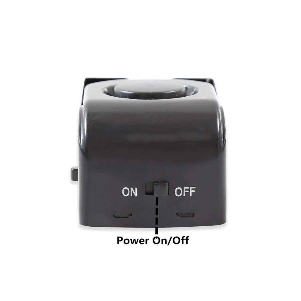 120DB Hotel Home Alarm System Wireless Security Anti-theft Alarm Mini Door Stop Alarm Door Lock System Vibration Security Sensor