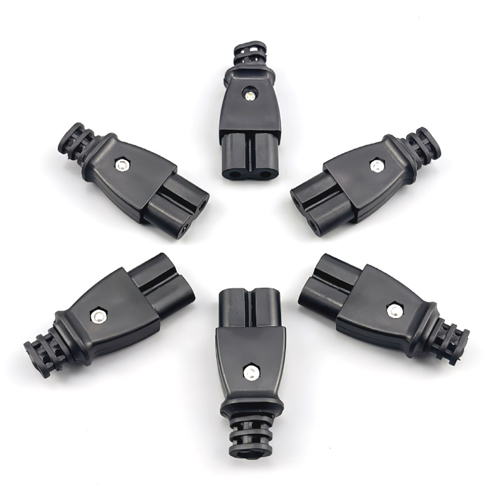 1-5 stuks  c8 mannelijke stopcontacten  c7 vrouwelijke stekkers stopcontact ingebouwde elektrische connector connector 35mm*15mm ac 2.5a 5a 250v