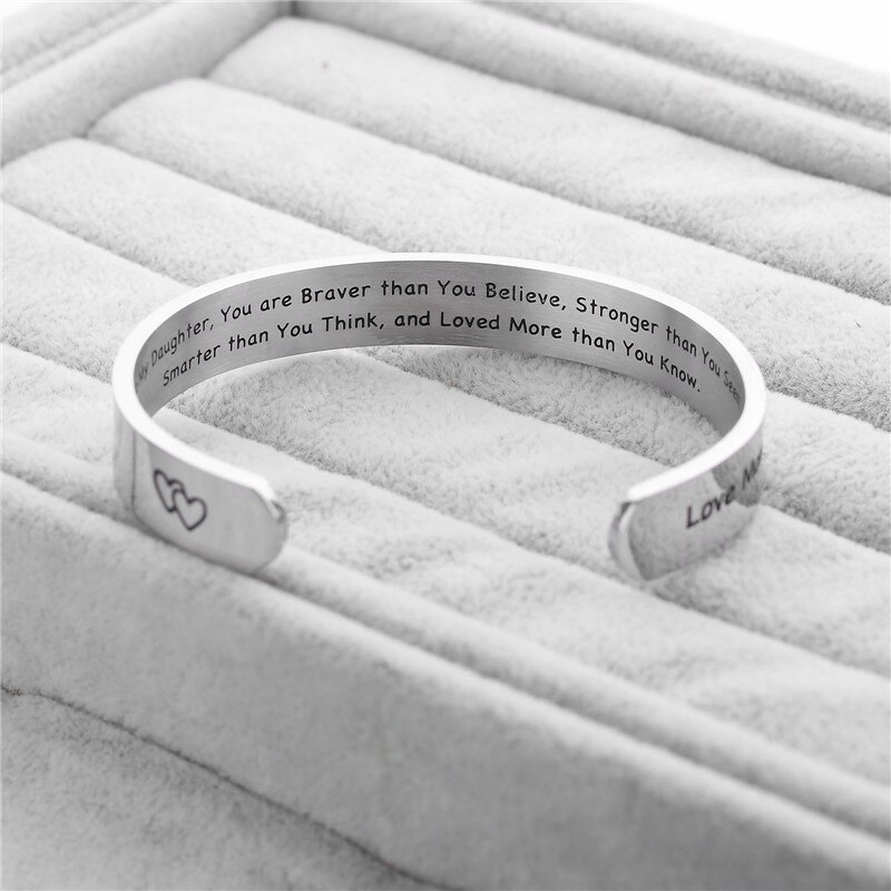 Inspirational Mantra Manchet Armbanden Voor Vrouwen Zilveren Kleur Aanmoediging Motivatie Cadeaus Voor Haar Beste Vriend